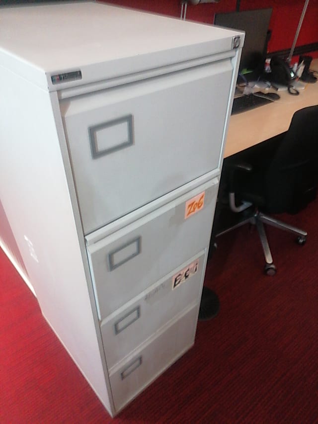 Four door filing cabinet