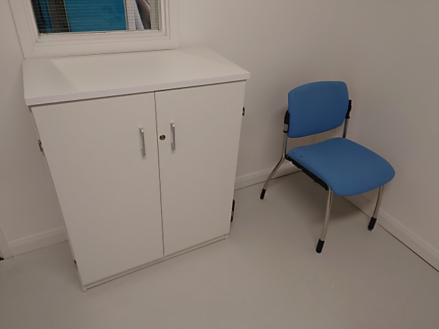 medium white cabinet