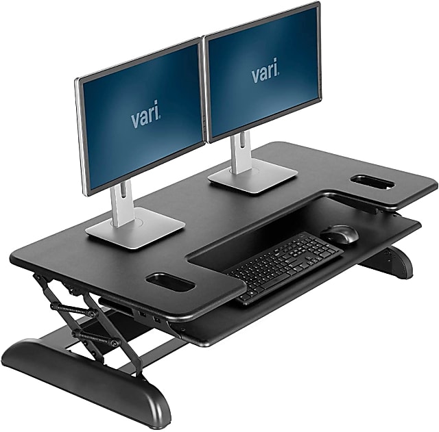 Vari dual monitor standing desk extension