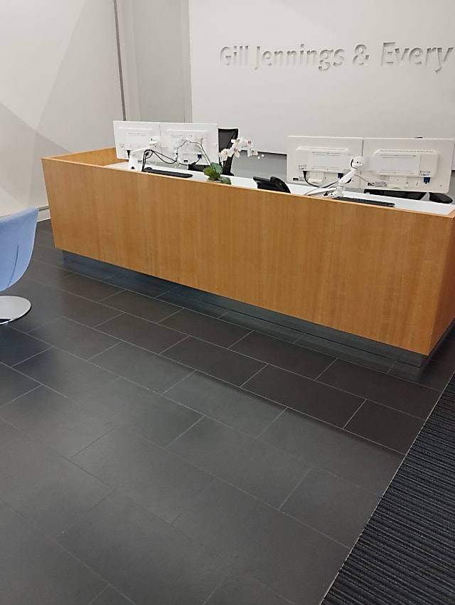 Reception desk