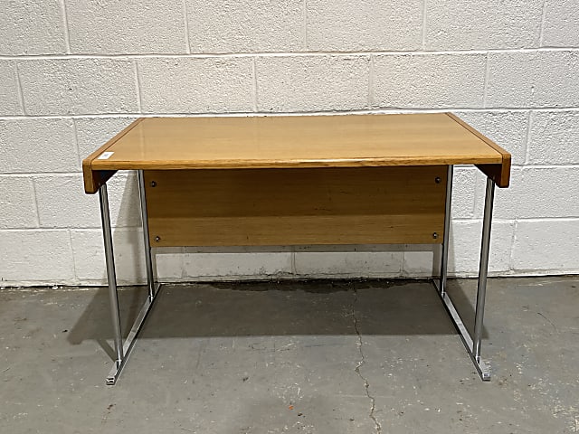  Brown small neat wooden office desk