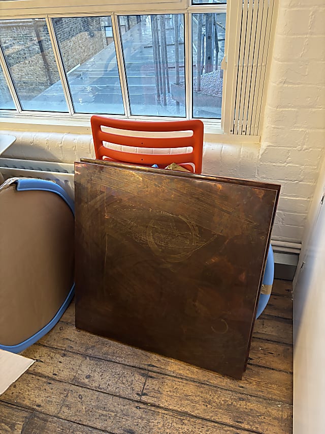 Copper table top