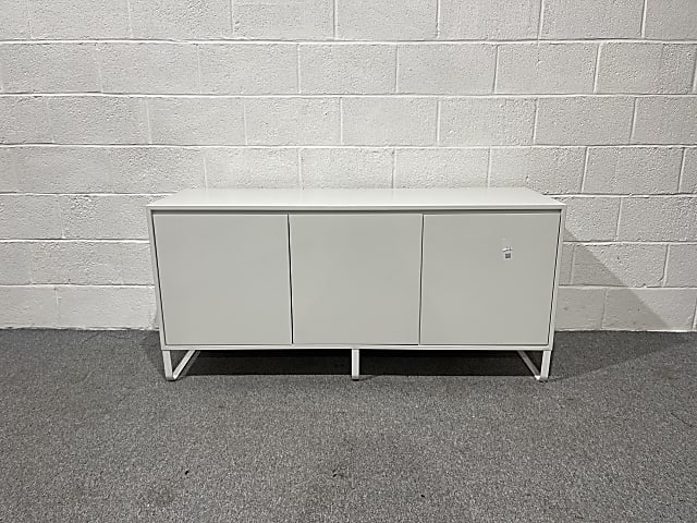 Herman Miller White Wooden Sideboard Storage cabinet