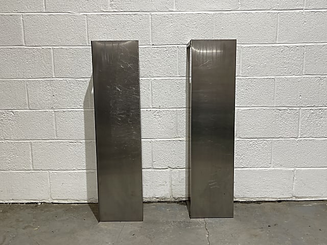 Pair of stainless steel Kitchen shelves 