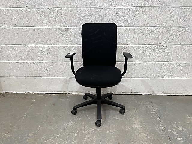 Pledge AIR02B Black mesh back operator chair style 2