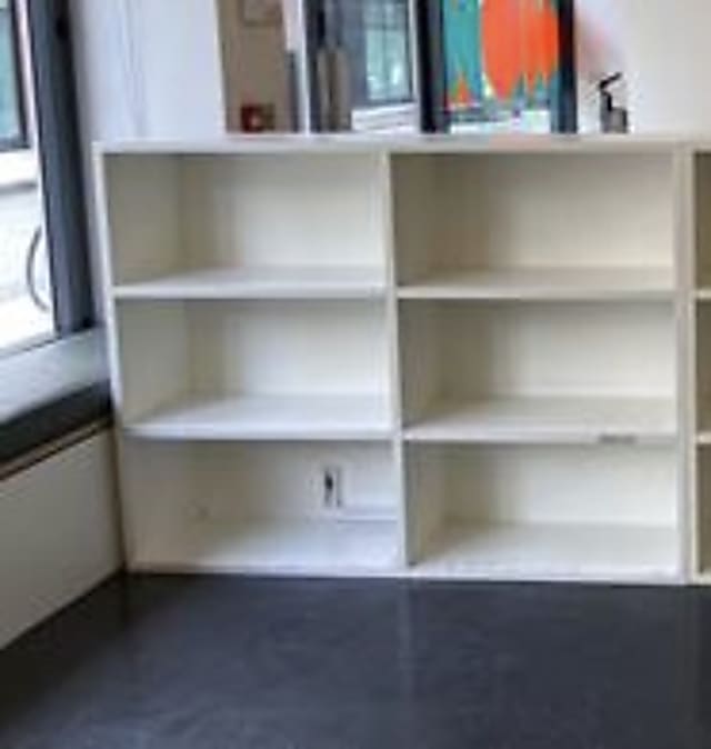 White Bookcase - scruffy paintwork and not pristine