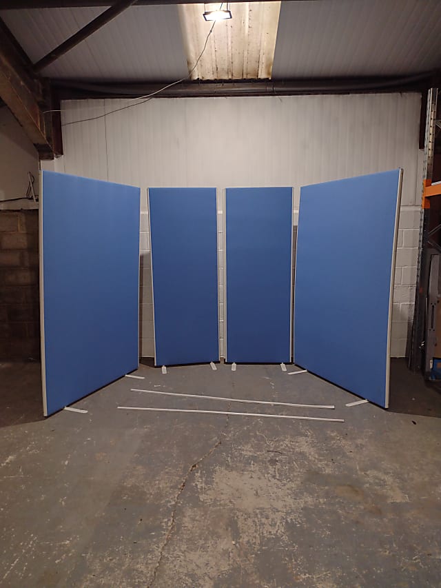 Set of 4 blue dividers