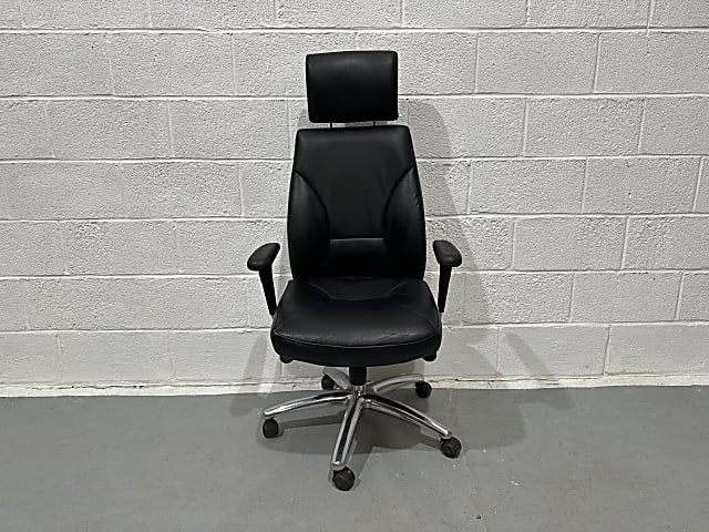 Faux leather chair