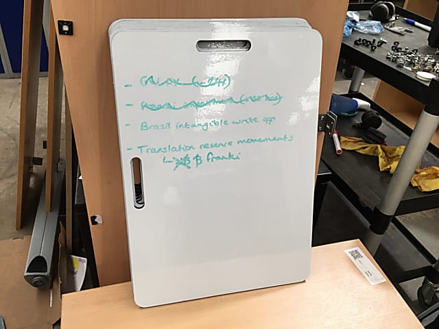 Desktop Hand Held Whiteboard - Box of 9