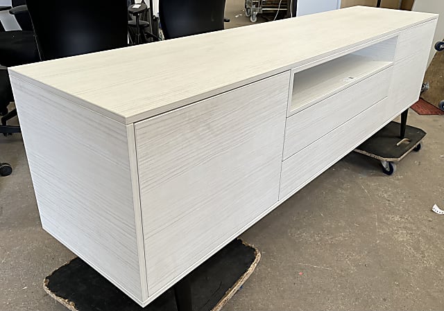 White TV television stand storage Cabinet