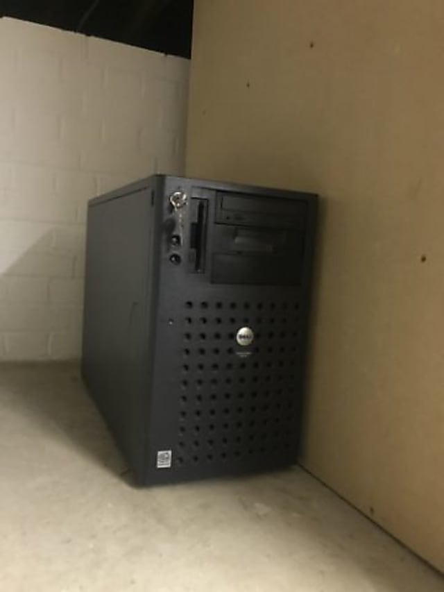 black and gray computer tower