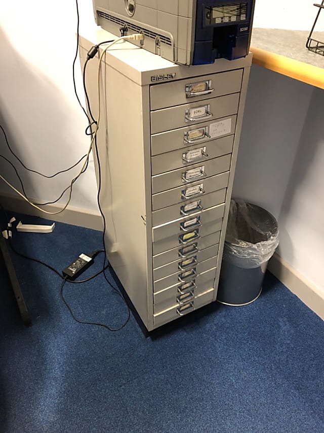 Small 15 multidrawer filing Cabinet