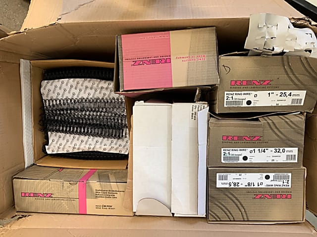 Box of binding and laminating systems - one lot 