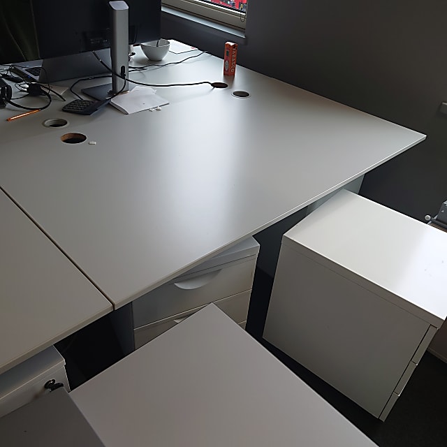 Grey desk