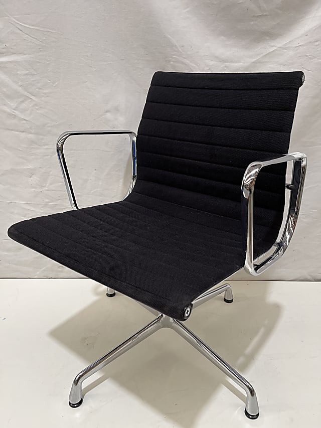 Vitra Original Eames EA 108 chair by ICF - Black Hopsack