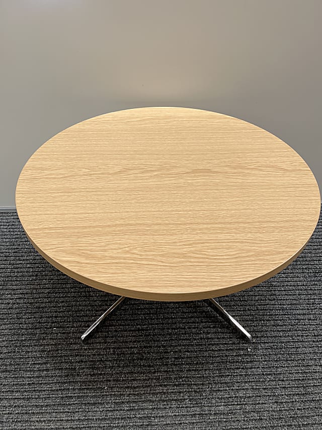 Low round coffee table