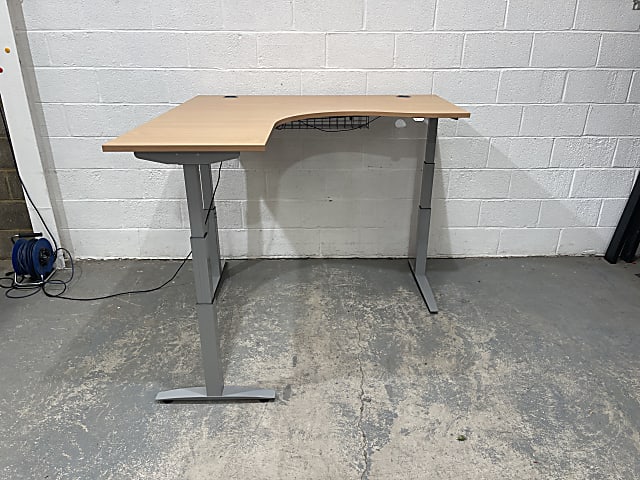 Left hand Height adjustable corner desk