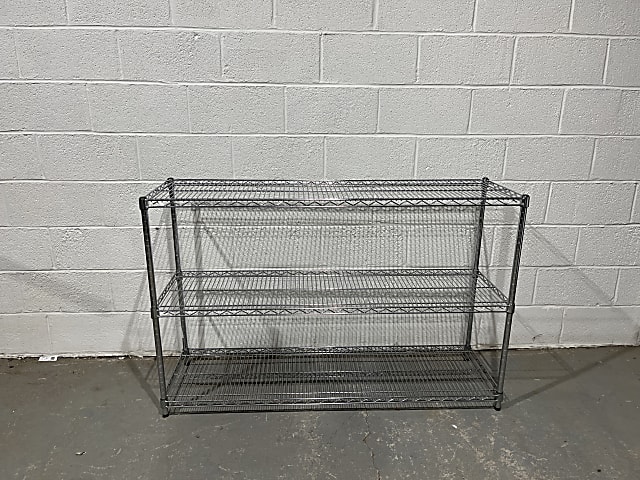 3 tier metal wire shelving racking 152cm