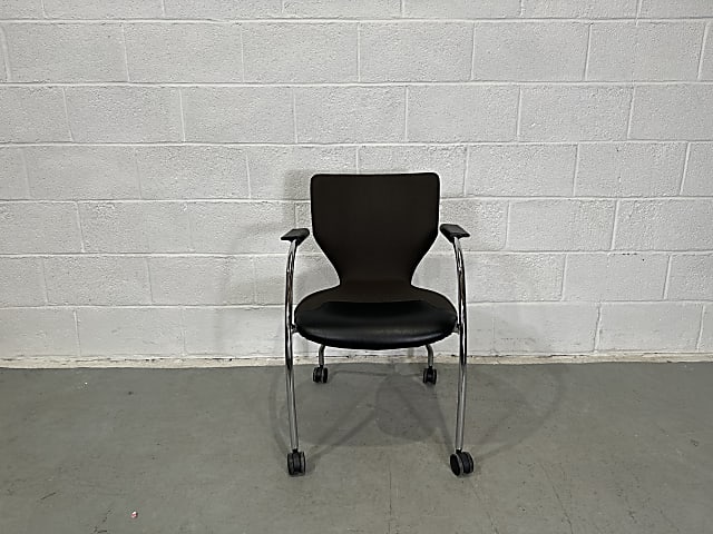 Brown and black Orangebox chair - mobile