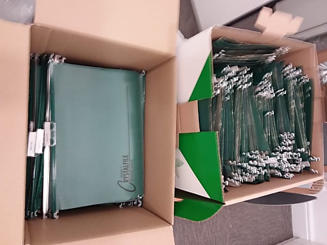 Box of hanging files