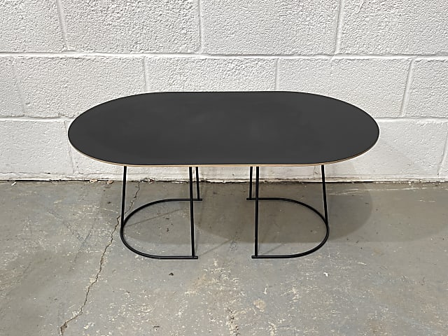 Muuto Airy oval black coffee table