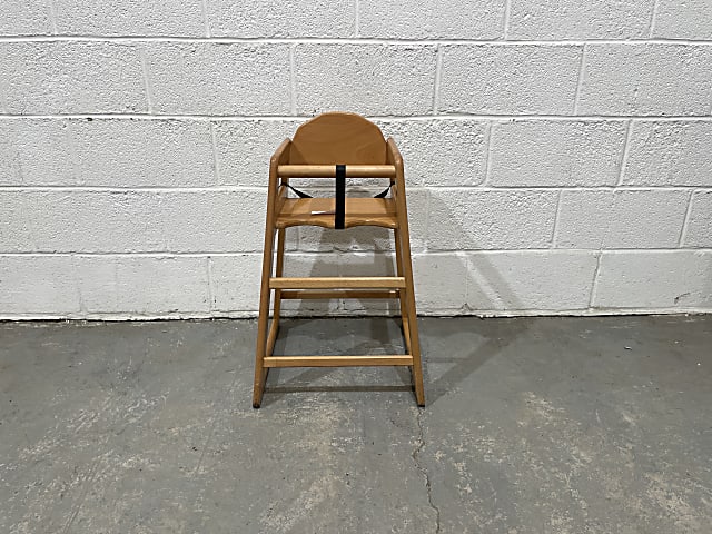 Bolero Wooden Highchair Dark Wood Finish