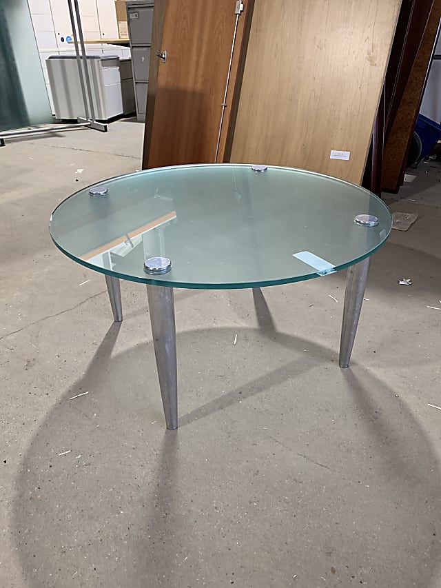 Toughened glass designer coffee table