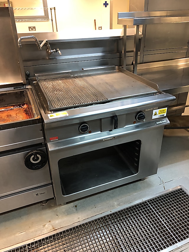 Ambach Commercial kitchen catering hotplate grill double