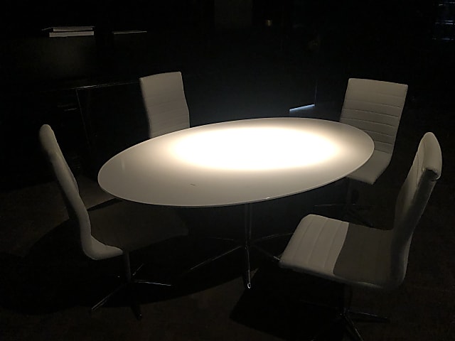 Oval meeting table