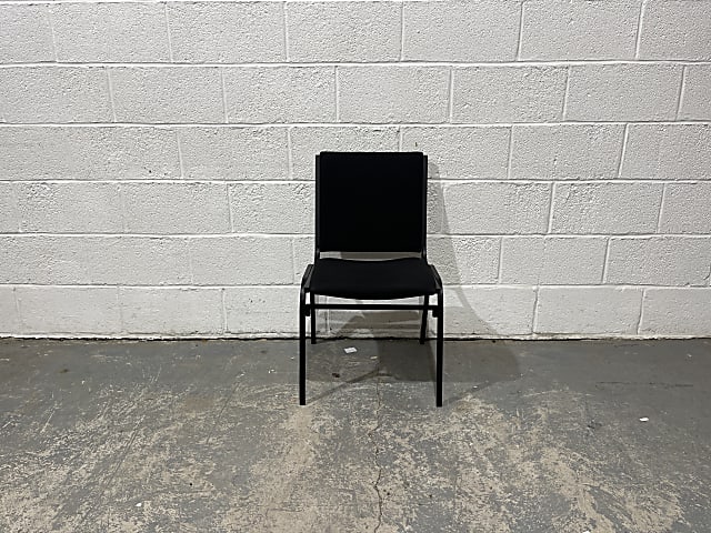 Black stacking chair