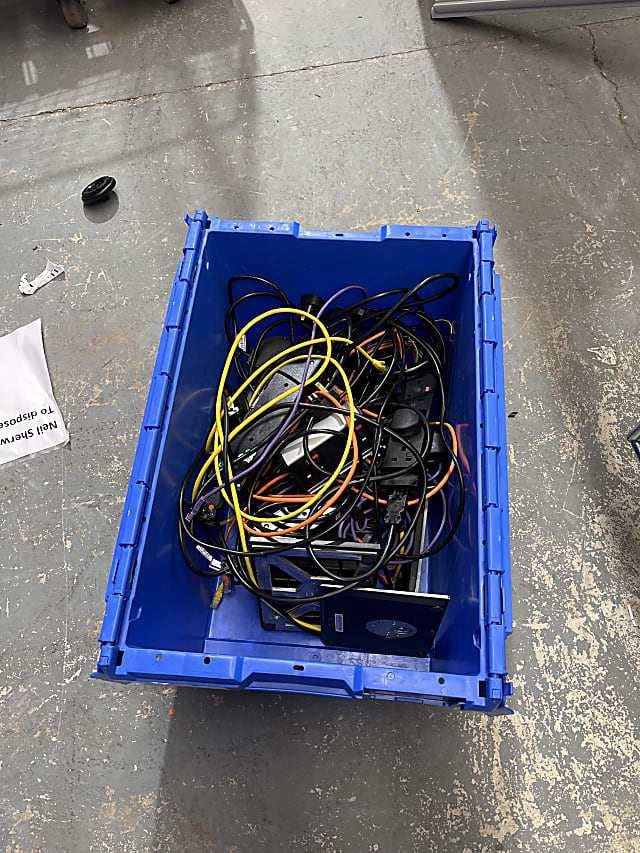 Crate of cables