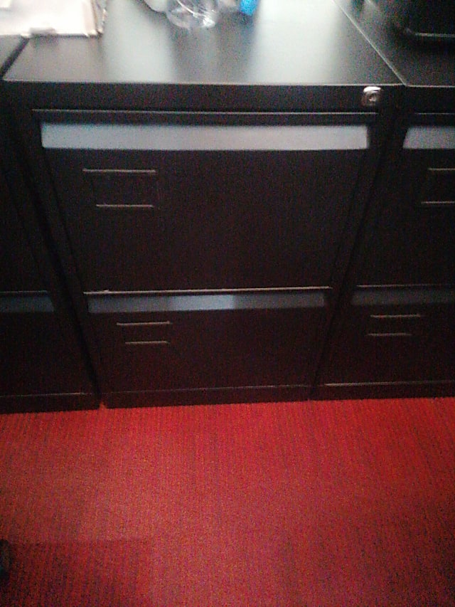 Black 2 door filing cabinet