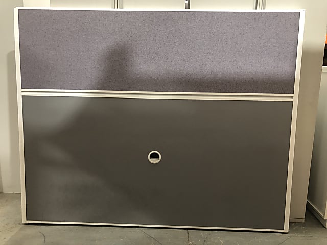 Purple fabric Freestanding desk room divider 