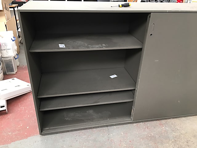 1 wasted Metal Cabinet with Shelves - Large heavy solid and secure