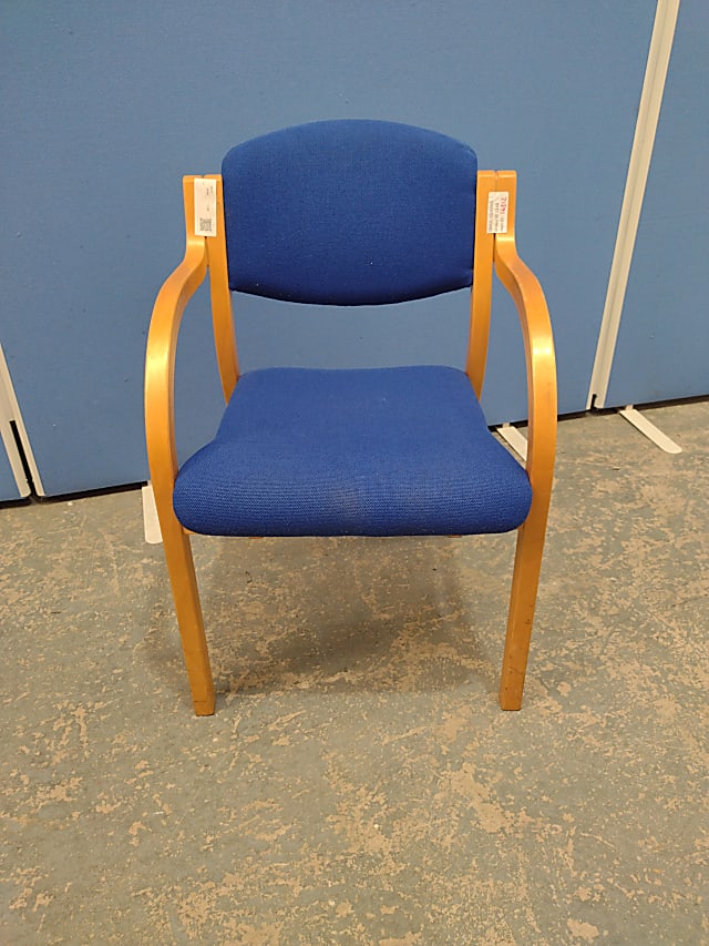 Blue visitors chair 