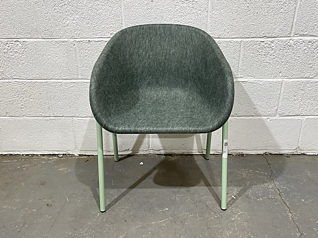 LJ1 Pet Felt De Vorm Green fabric tub chair