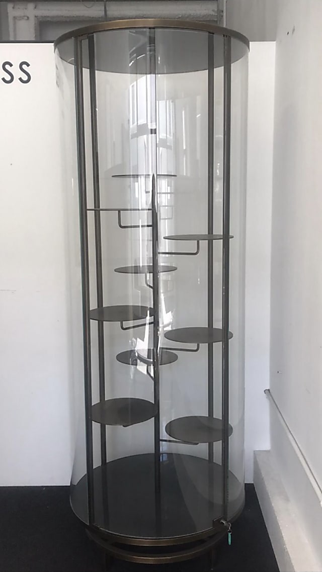 Glass and brass Retail display cabinet