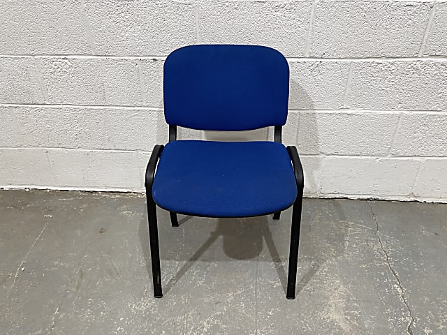 Blue stacking visitor chair