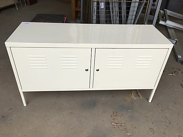 White metal side board 