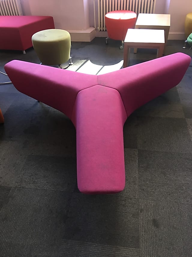 pink Y chair