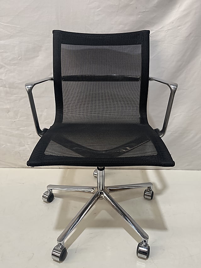 Eames EA 108 – Black Mesh office chair – ICF