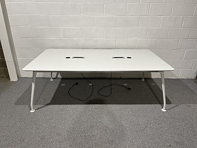 Beautiful White Large Meeting Room Board Conference Table