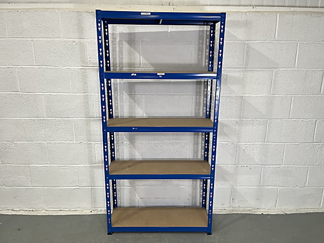 Lightweight metal shelving unit racking