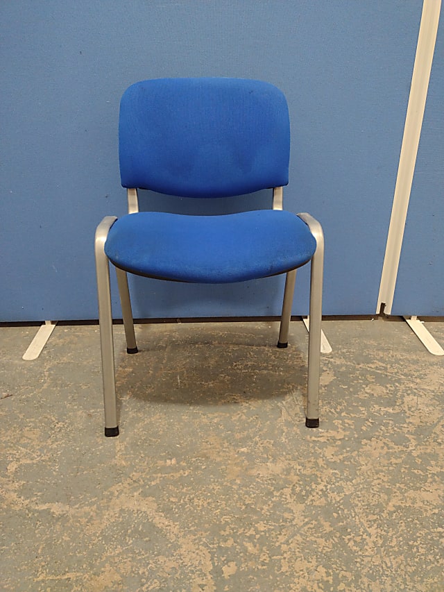 Blue visitors chair 