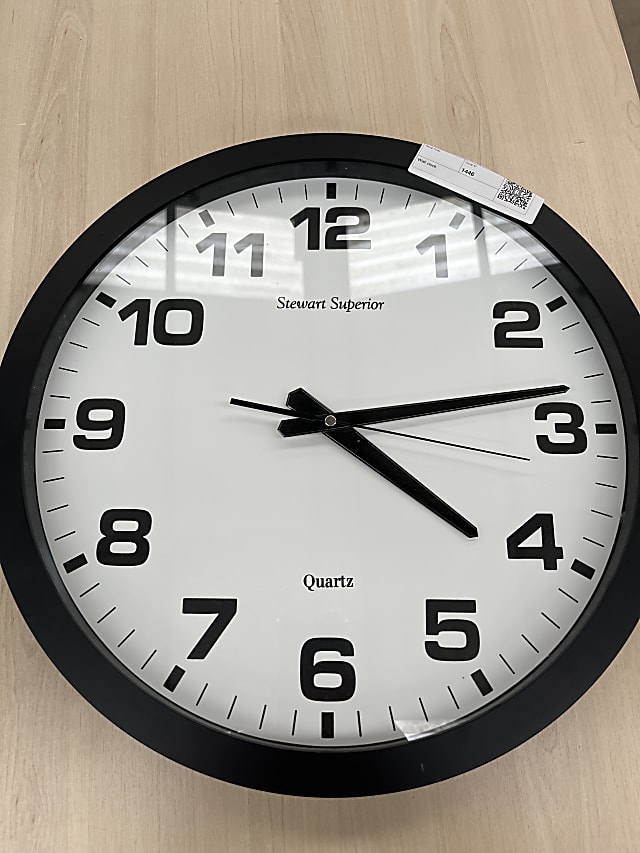 Large Wall clock by Stewart Superior
