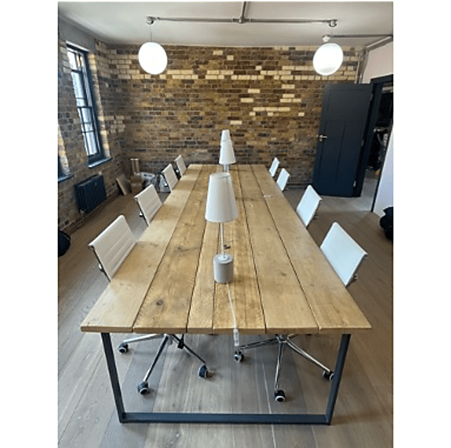 Stunning Sanded Scaffold Board long table with grommets