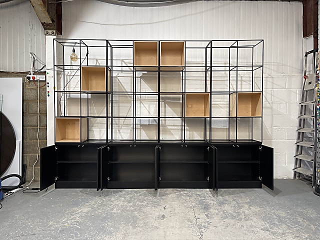 Spacestor Pallisades Grid Storage Unit shelves