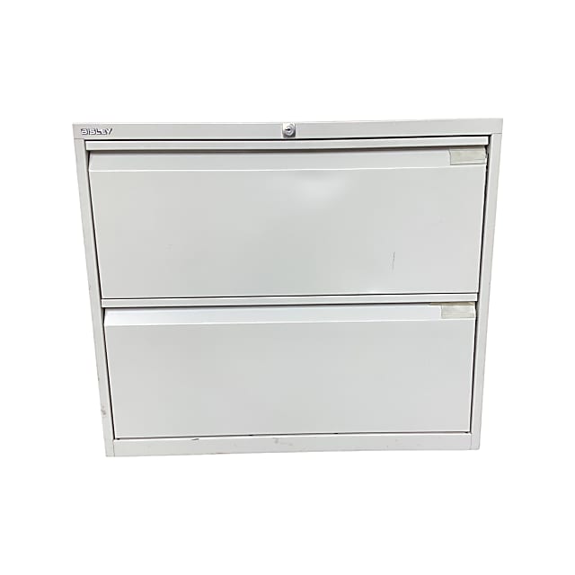 Bisley metal 2 drawer unit