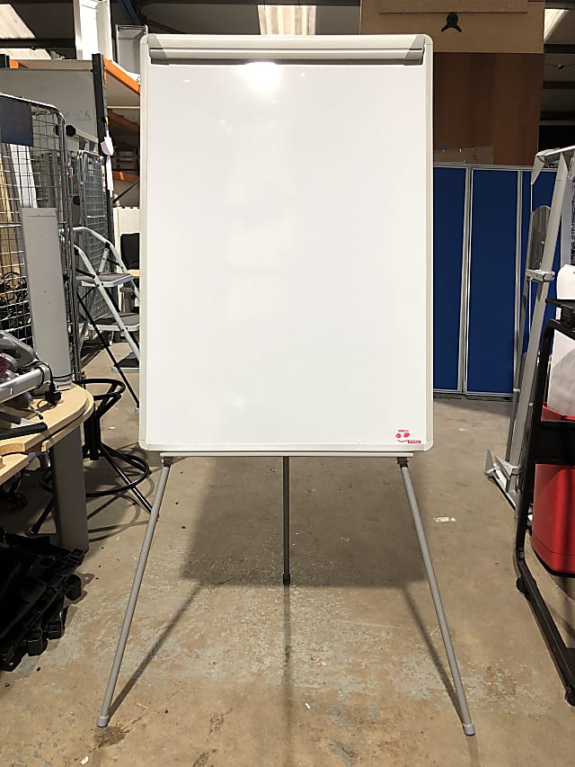 Whiteboard display board on stand