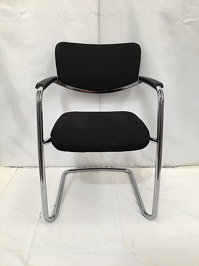 Haworth Comforto stacking chair chrome frame